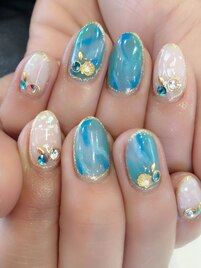 大理石風ネイル☆