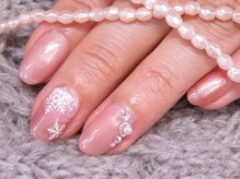 エムネイル(M Nail)/雪の結晶(オフィスネイル)