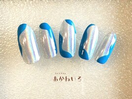 春夏うねうねネイル　オーロラ