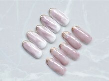 アバネイル 名駅店(AVA NAIL)/【先端ミラー大人ニュアンス】