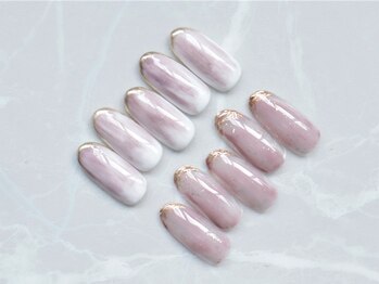 アバネイル 名駅店(AVA NAIL)/【先端ミラー大人ニュアンス】
