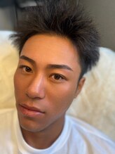 スムー 金沢駅前店(Smoo)/メンズ眉毛パーマの仕上がり