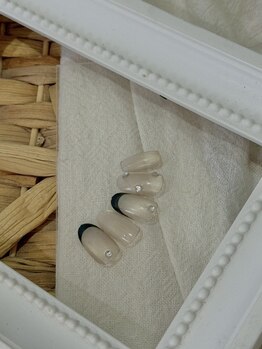 LUCE´.nail/定額/黒フレンチ