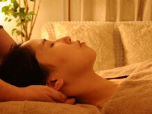 ここはなの雰囲気（首・肩・肩甲骨・デコルテのリンパまで、しっかりとほぐします。）