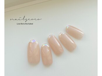 ネイルズ ココ(nails COCO)/先ラメネイル