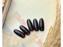 ネイルサロン&スクール ジーナ(GINA)/秋色マーブルネイル