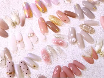 ネイルサロン ドルチェネイル 柏店(Dolce.Nail)の写真/10時～21時営業！豊富なトレンドデザイン【480種以上から選べる★Basic★定額コース(オフ込)】