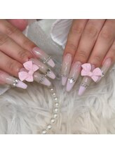 リンドネイル バイ モカ アンド ララ(Lind nail by moca and LaLa)/リボンネイル