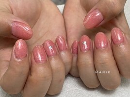 3)6000円 シンプルネイル 0828a