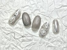 禅 表参道(Zen)/シルバーミラーパールネイル