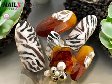 ネイリックス 栄ガスビル(NAILX)/アニマルネイル×べっ甲べっこう