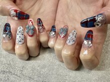 ネイルサロンファストネイルプラス 新宿店(FAST NAIL PLUS)/2025冬ネイル【チェックネイル】