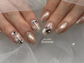 ホロお花ネイル