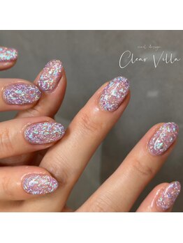 ネイルサロンクリアヴィラ(nail salon clear villa)の写真/人気の韓国ネイルもリーズナブルな価格でたくさんデザインをご用意☆割引クーポン利用でさらに通いやすい♪