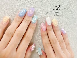 パステルカラー×推し活ネイル