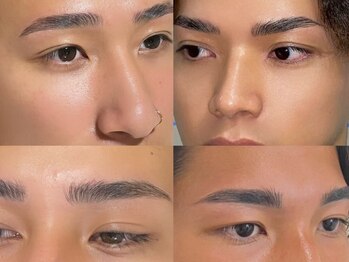 プラスアイビー 福岡赤坂店(+i.b)の写真/【似合わせアイブロウWAX脱毛1回】“骨格診断”から導き出したメンズにピッタリの《理想のデザイン脱毛》♪