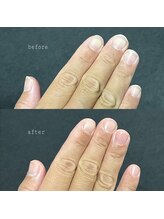 眉毛男子 新宿店/ネイルケア 　before / after