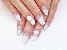 ネイルコレクション ピンク(Nail Collection Pink)/ジェルアート付放￥10990～水滴