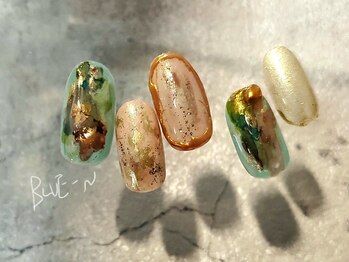 ブルーエヌ(BLUE N)/たらし込み×ミラーニュアンス