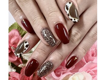 ディーネイル 四条烏丸(D-nail)/（堀川）おしゃれアニマルネイル