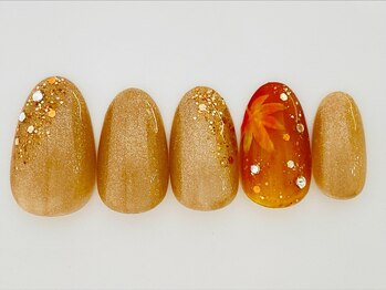 ネイルサロン アビー グランデュオ蒲田店(abbie)/紅葉ネイル¥11253