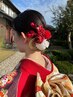 成人式や結婚式、着物の後ろ姿も綺麗に★お顔剃り+襟足深め　￥6800→￥6300