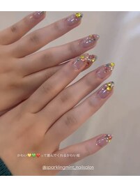 外国風ネイル♪持ち込みアート*