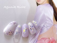 アグニークリッシェ(Agunik Riche)/【押し花ネイル】
