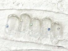 ネイルメゾン 池袋店(NAIL MAISON)/ミラーフレンチライン¥4800