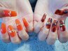 オフ込み。スカルプ10本hand＋foot。6～12本アート込み。/23000円