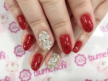 ネイルサロン 爪吉/”赤”の種類も豊富!