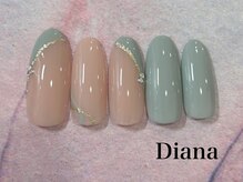 ディアナ ひたちなか高場店(DIANA)/定額ネイル　6600円　B-083