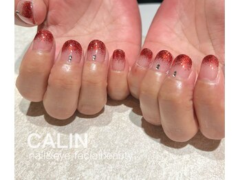 カラン 焼津店(CALIN)/ラメグラデーションRED