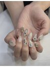 大人映えミラーネイル