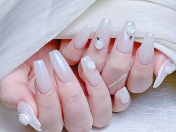 モナサロン(Mona salon)/オーロラ薔薇ネイル