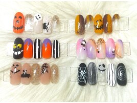 10月ハロウィンデザインネイル♪
