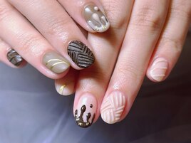 バレンタインチョッコネイル