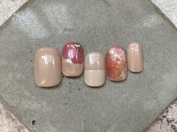 カラ ネイル 中津店(calla nail)/ピンクニュアンスネイル☆彡