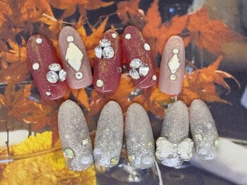 アン ジョーヌドラゴ/【自爪ネイル】キラキラ大人