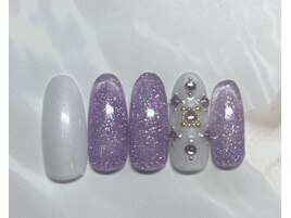 ストーンスタッズパープル梅雨