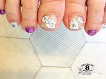 ネイルエイト 新百合ヶ丘(nail8)/春を感じるフラワーデザイン