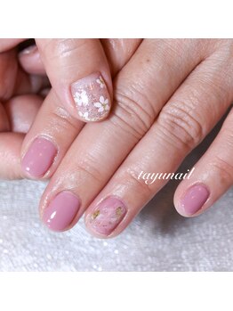 たゆ ネイル(たゆnail)/パラジェル・フラワーネイル＊
