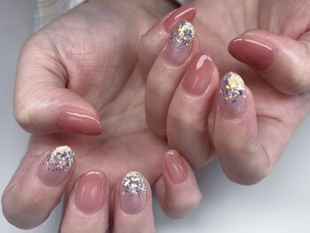 オーパス ノース(OPUS north)/お客様ネイル/古川/ラメグラ