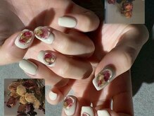 ネイルサロン マーノ(nail salon mano)/春らしいカラーのインクデザイン