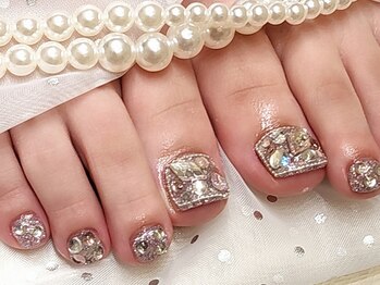 フクネイル イオン福岡東店(福nail)の写真/フットネイルやり放題¥8800☆上品シンプルデザイン～トレンドデザイン《福nail》にお任せ♪ブライダルも◎