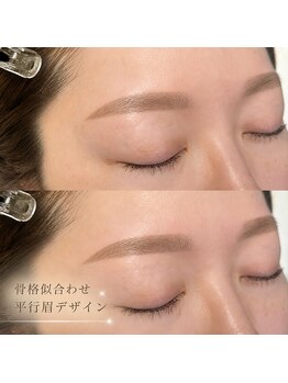 アイブロウドット 名古屋駅前(i)/美眉スタイリングBefore→After