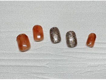 プティットスリール アイラッシュ 豊田店(Petit Sourire Eyelash)/オレンジ×ゴールド