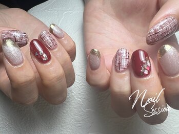ネイルセッション(nail session)/マグネット×ツイード