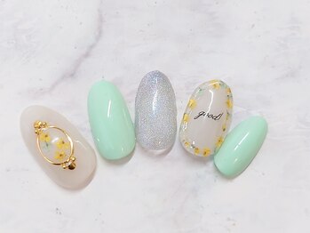 ネイルプラータ(Nail Plata)/囲みフラワー【7980】