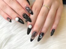 ネイルサロン ジョアアンジェ 天王寺店(joie ange)/レース　白バラ　キルティング